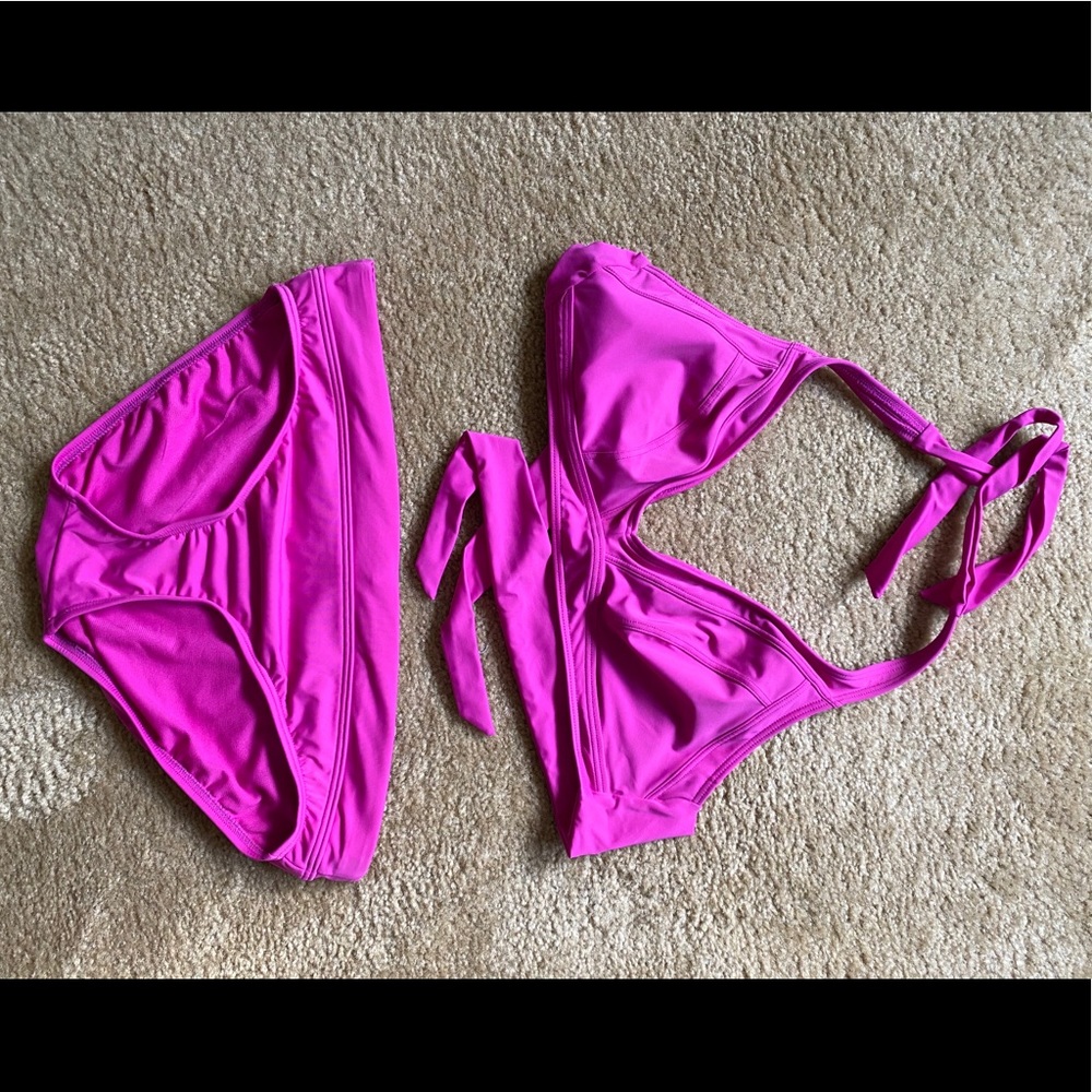 Title Nine Bikini Size XL Orchid Pink